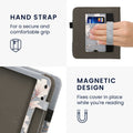 kwmobile Flip Cover compatible with Kobo Libra Colour / Tolino Vision Color - Case with Hand Strap