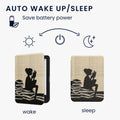 kwmobile Case for Kobo Clara BW / Clara Colour / Tolino Shine (5) / Shine Color - eReader Flip Case with Auto Sleep Function