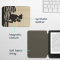 kwmobile Case for Kobo Clara BW / Clara Colour / Tolino Shine (5) / Shine Color - eReader Flip Case with Auto Sleep Function