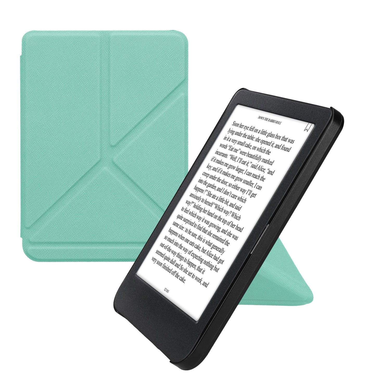 kwmobile Hülle kompatibel mit Kobo Clara BW / Clara Colour / Tolino Shine (5) / Shine Color Hülle - Kunstleder Case - eReader Schutzhülle - Cover Mintgrün Mintgrün  