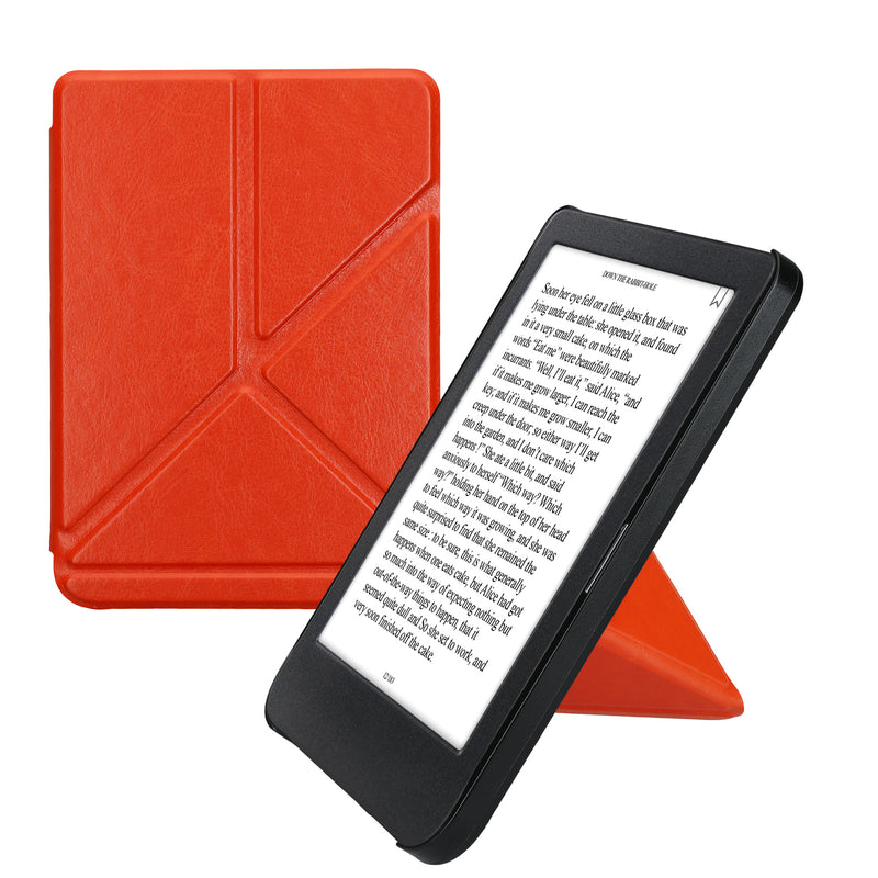 kwmobile Hülle kompatibel mit Kobo Clara BW / Clara Colour / Tolino Shine (5) / Shine Color Hülle - Kunstleder Case - eReader Schutzhülle - Cover Orange Orange  