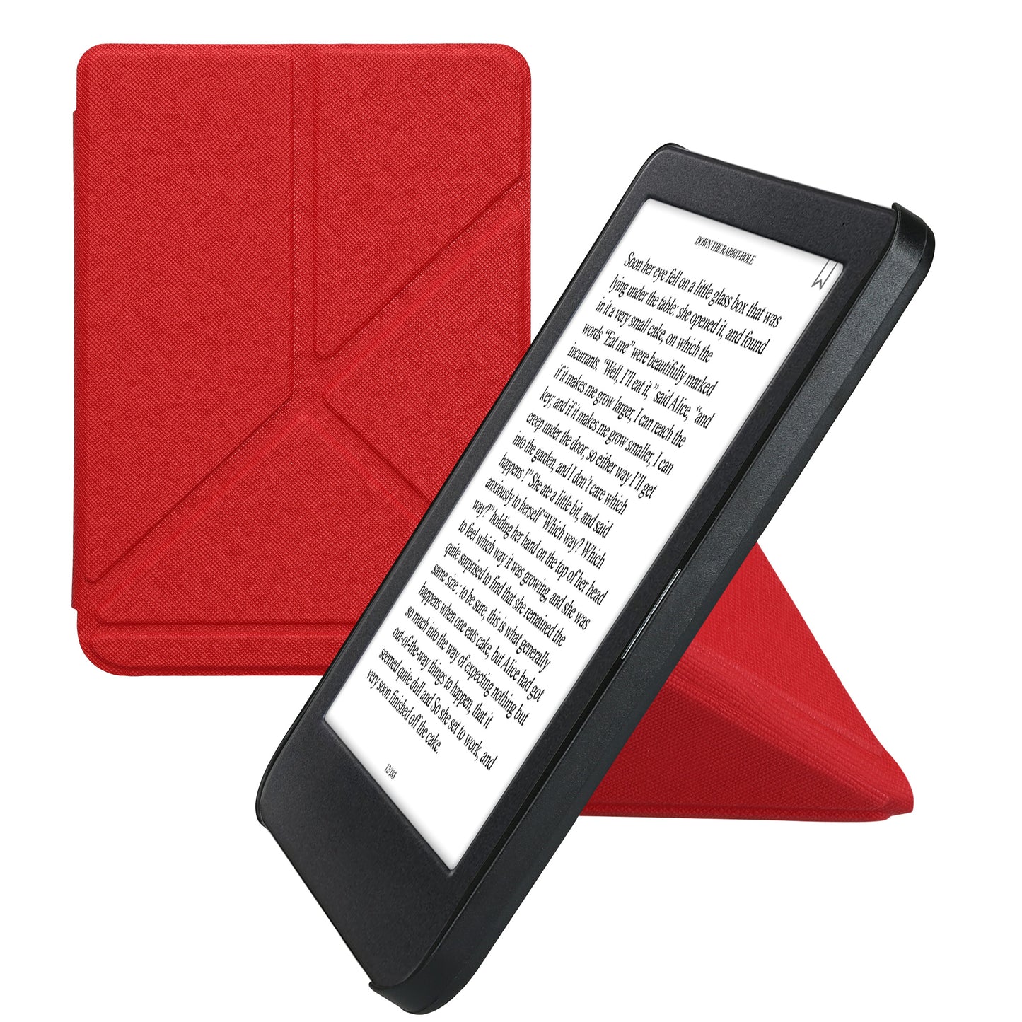 kwmobile Hülle kompatibel mit Kobo Clara BW / Clara Colour / Tolino Shine (5) / Shine Color Hülle - Kunstleder Case - eReader Schutzhülle - Cover Dunkelrot Dunkelrot  
