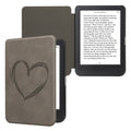 kwmobile Protective Cover for Kobo Clara BW / Clara Colour / Tolino Shine (5) / Shine Color - eReader Case made of Faux Leather with Auto Sleep Function