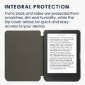 kwmobile Protective Cover for Kobo Clara BW / Clara Colour / Tolino Shine (5) / Shine Color - eReader Case made of Faux Leather with Auto Sleep Function