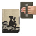 kwmobile Protective Case for Kobo Clara BW / Clara Colour / Tolino Shine (5) / Shine Color Cover - eReader Flip Case with Hand Strap and Auto Sleep Function