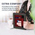 kwmobile Protective Case Compatible with Kobo Clara BW / Clara Colour / Tolino Shine (5) / Shine Color Flip Case - Cover with Hand Strap