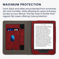 kwmobile Protective Case Compatible with Kobo Clara BW / Clara Colour / Tolino Shine (5) / Shine Color Flip Case - Cover with Hand Strap