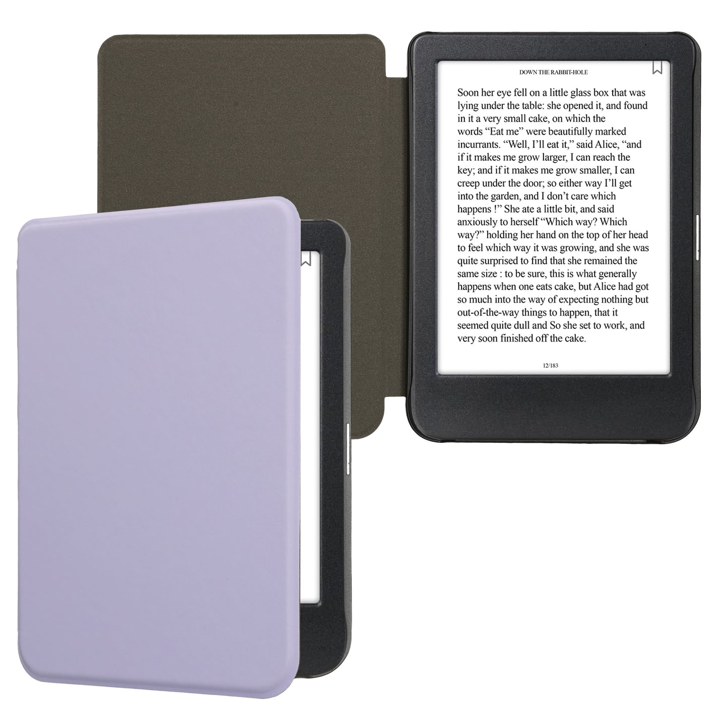 kwmobile Flip Case compatible with Kobo Clara BW / Clara Colour / Tolino Shine (5) / Shine Color Case - eReader Cover made of Faux Leather