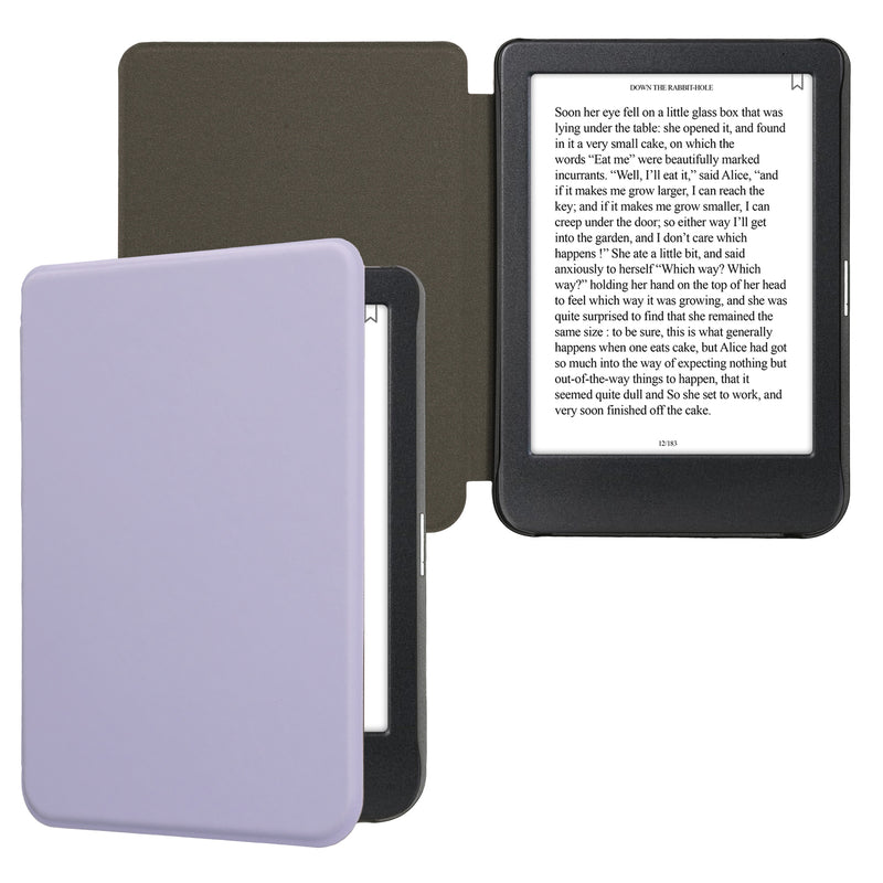 kwmobile Flip Case compatible with Kobo Clara BW / Clara Colour / Tolino Shine (5) / Shine Color Case - eReader Cover made of Faux Leather