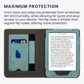 kwmobile Case Compatible with Kobo Clara BW / Clara Colour / Tolino Shine (5) / Shine Color Case - Flip Case with Hand Strap - Cover