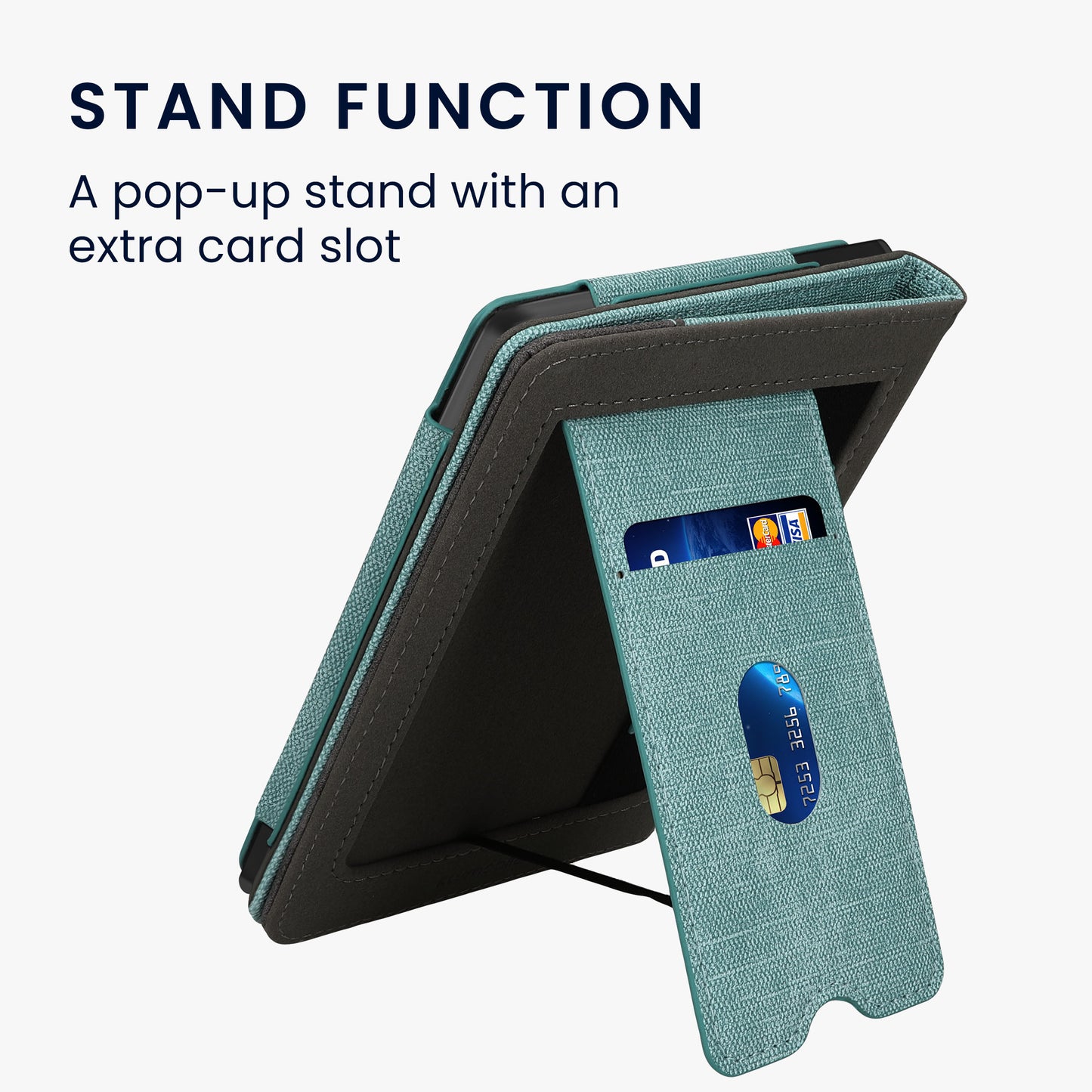 kwmobile Case Compatible with Kobo Clara BW / Clara Colour / Tolino Shine (5) / Shine Color Case - Flip Case with Hand Strap - Cover