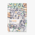 kwmobile Flip Case compatible with Kobo Clara BW / Clara Colour / Tolino Shine (5) / Shine Color - Cover with Hand Strap