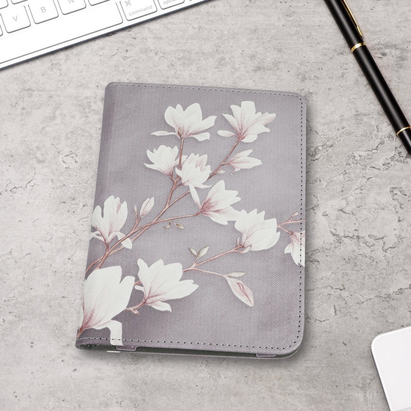 kwmobile Flip Case compatible with Kobo Clara BW / Clara Colour / Tolino Shine (5) / Shine Color - Cover with Hand Strap