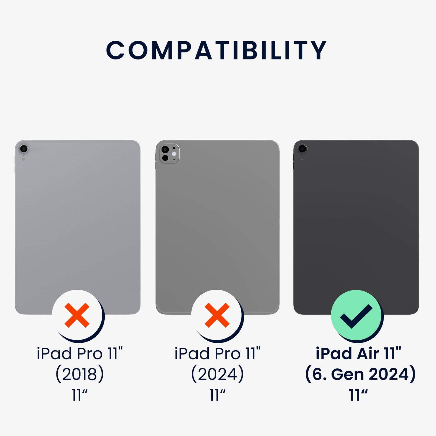 2x Screen Protector compatible with Apple iPad Air 11" (6th Gen 2024)