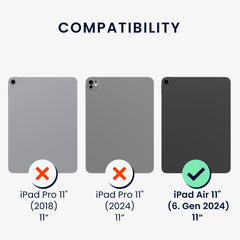 2x Folie kompatibel mit Apple iPad Air 11’’ (6. Gen 2024) - Transparent - Displayschutz