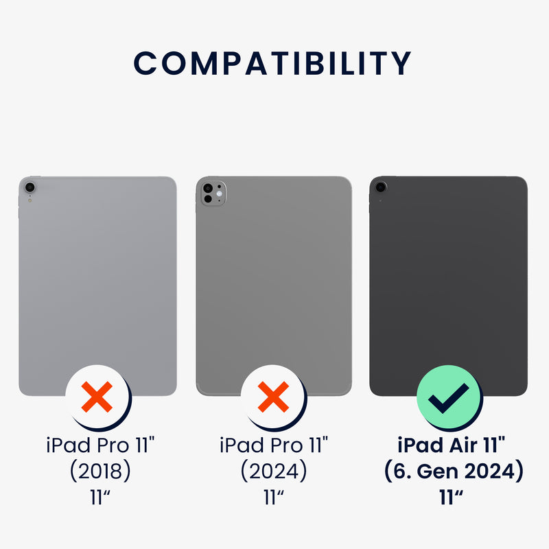 2x Screen Protector compatible with Apple iPad Air 11" (6th Gen 2024)