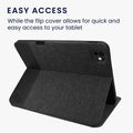 kwmobile Case Compatible with Apple iPad Pro 11" (2024) - Slim Cover - Tablet Case with Stand