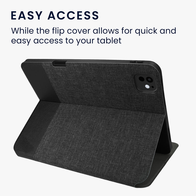 kwmobile Case Compatible with Apple iPad Pro 11" (2024) - Slim Cover - Tablet Case with Stand