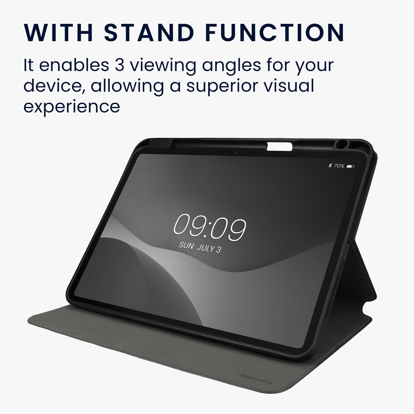 kwmobile Case Compatible with Apple iPad Pro 11" (2024) - Slim Cover - Tablet Case with Stand