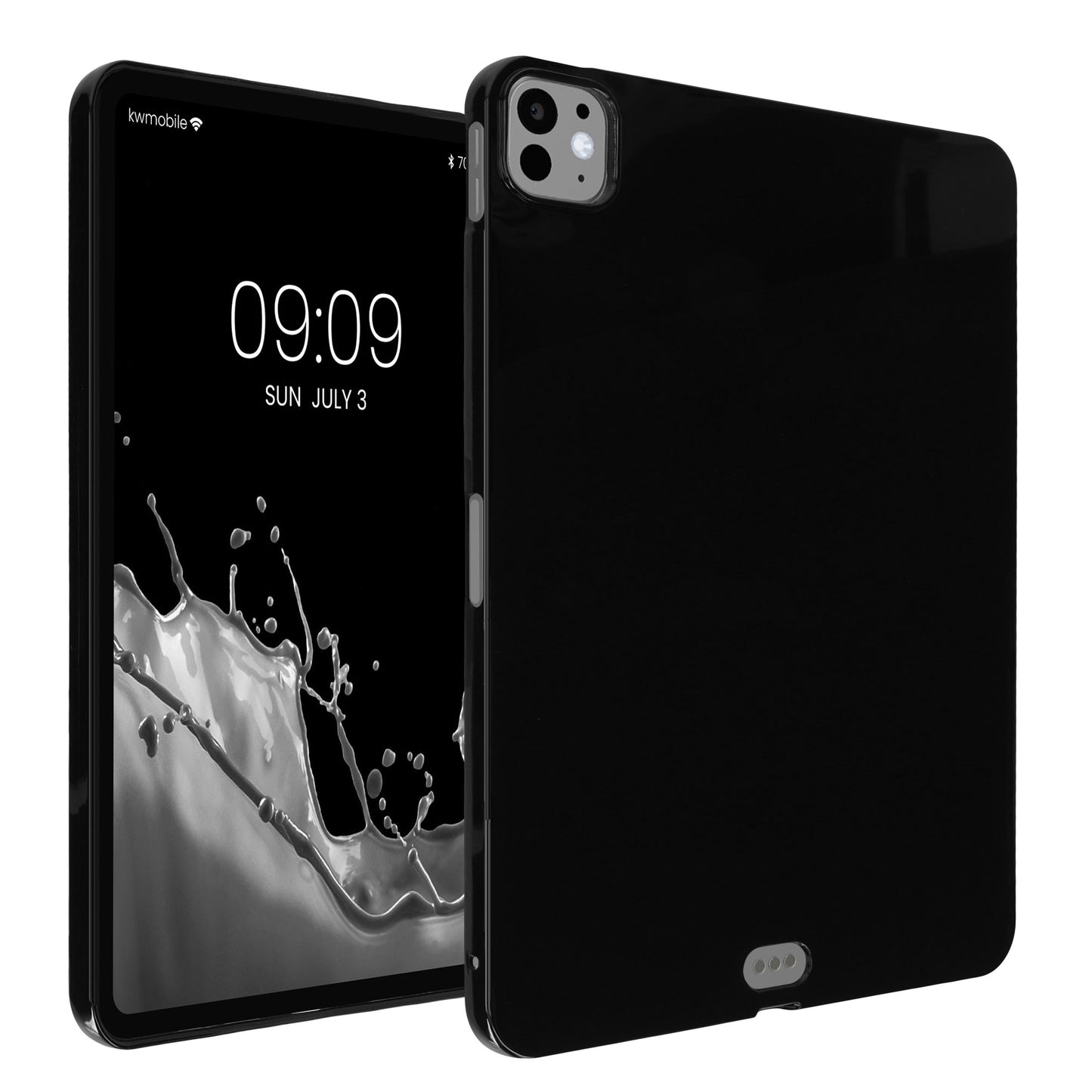 kwmobile Schutzhülle kompatibel mit Apple iPad Pro 11" (2024) - Hülle Silikon - Tablet Cover Case Schwarz Schwarz  