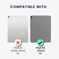 kwmobile Protective Case compatible with Apple iPad Pro 13" (2024) - Silicone Case - Tablet Cover