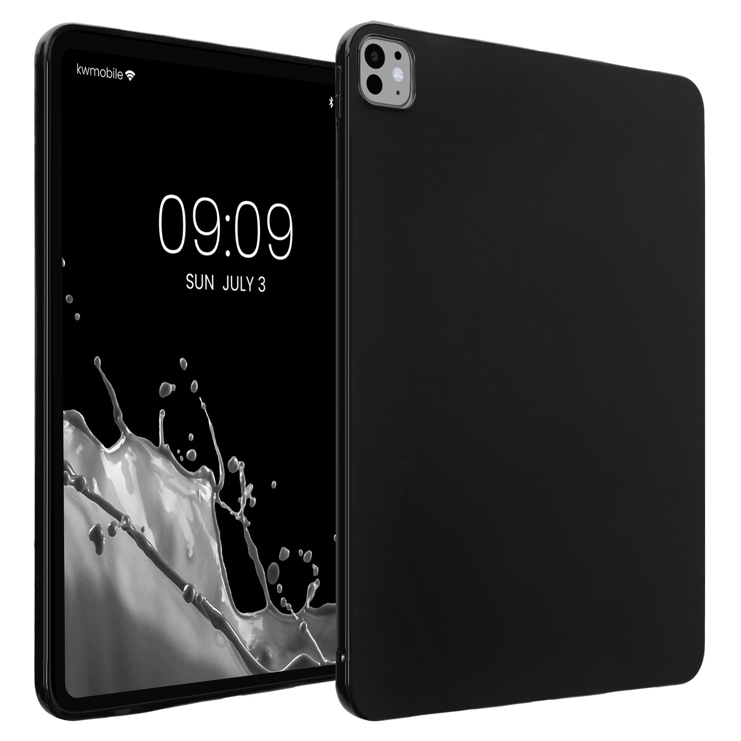 kwmobile Schutzhülle kompatibel mit Apple iPad Pro 13" (2024) - Hülle Silikon - Tablet Cover Case Schwarz matt Schwarz matt  