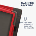 kwmobile Case Compatible with Pocketbook InkPad 4 / Color 3 / Color 2 / Vivlio InkPad 4 / InkPad Color 3 Case - Flip Case with Hand Strap - Faux Leather Cover
