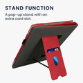 kwmobile Case Compatible with Pocketbook InkPad Eo / Bigme InkNote Color+ Case - Flip Case with Hand Strap - Faux Leather Cover