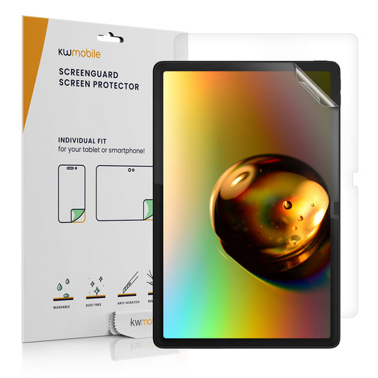 kwmobile 2x Tablet Schutzfolie kompatibel mit Lenovo Tab M11 Folie - Full Screen Protector - Tablet Displayfolie entspiegelt Transparent  