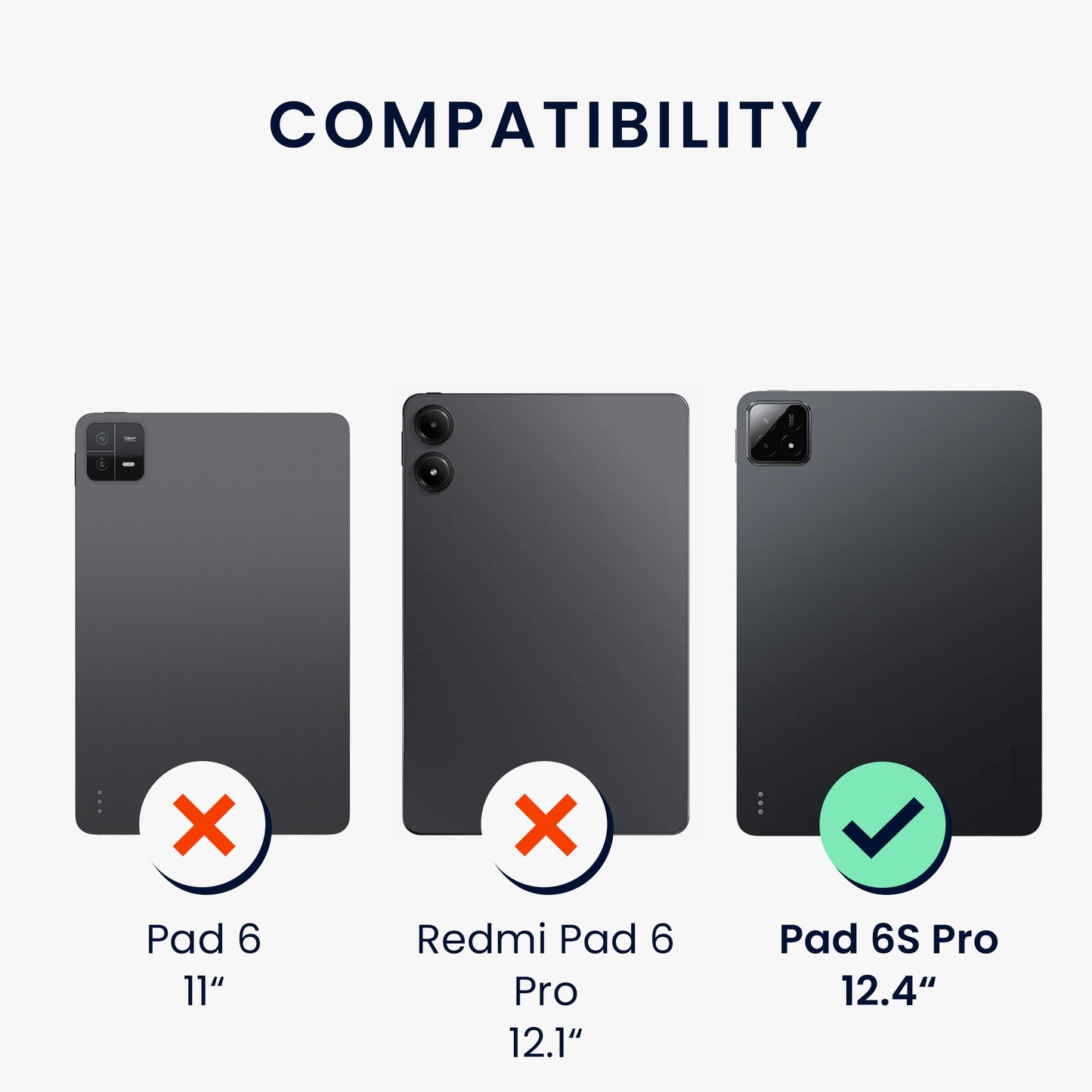 2x Screen Protector compatible with Xiaomi Pad 6S Pro 12.4