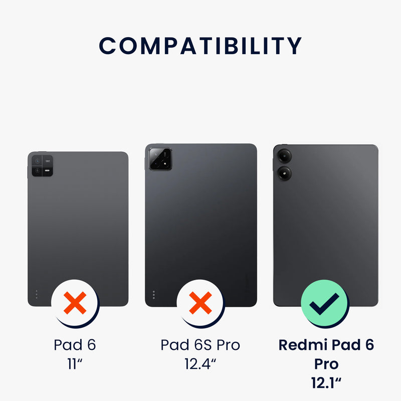 kwmobile Protective Case compatible with Xiaomi Redmi Pad Pro - Tablet Cover Case
