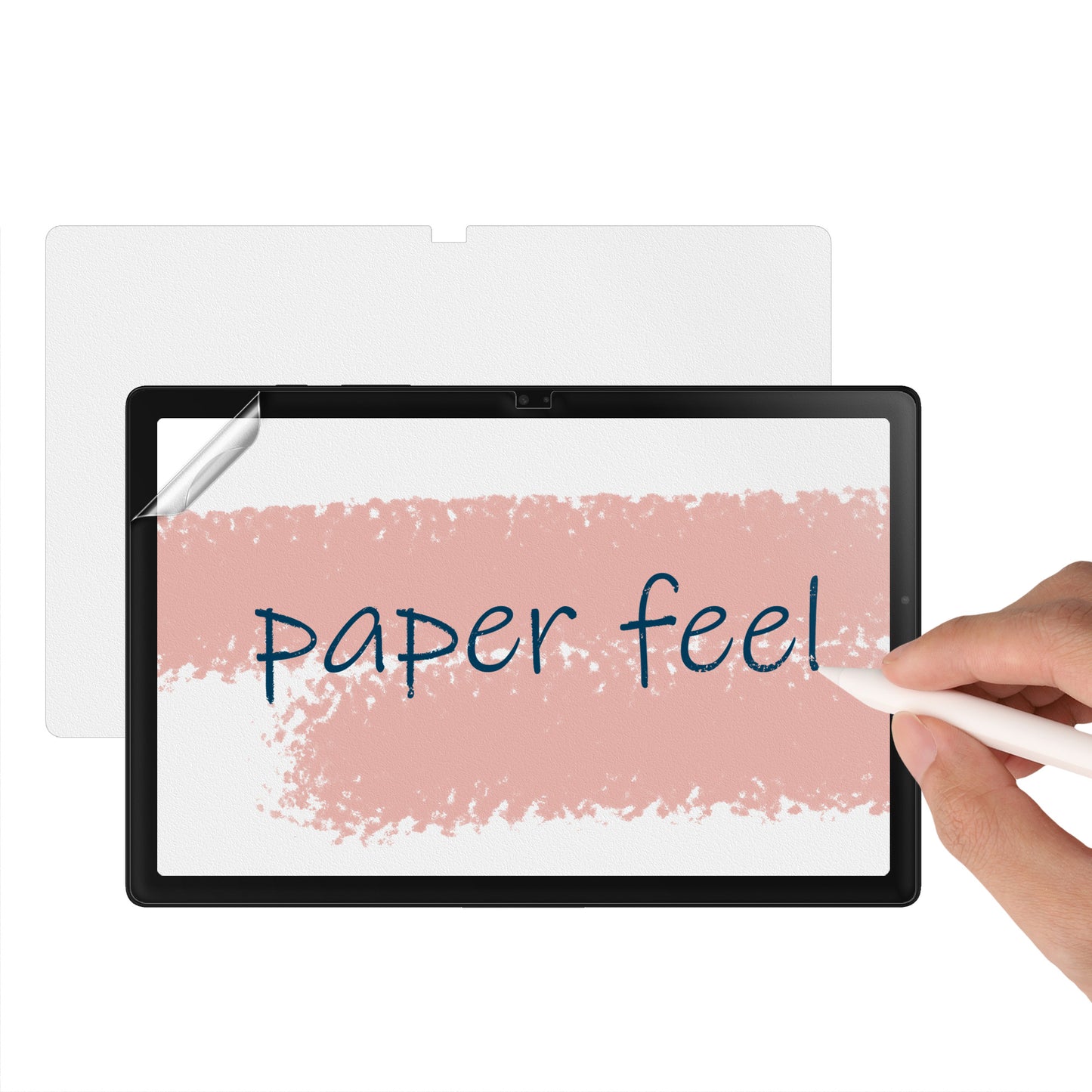 kwmobile 2x Matte Schutzfolie kompatibel mit Samsung Galaxy Tab A8 10.5 (2021) Papier Gefühl Folie - Tablet Full Screen Paper Feel Cover - Tablet Displayfolie Papiergefühl Transparent  