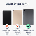 kwmobile Matte Screen Protector compatible with Samsung Galaxy Tab A8 10.5 (2021) Paper Feel Film - Tablet Full Screen Paper Feel Cover - Tablet Paper-Feel Display Film