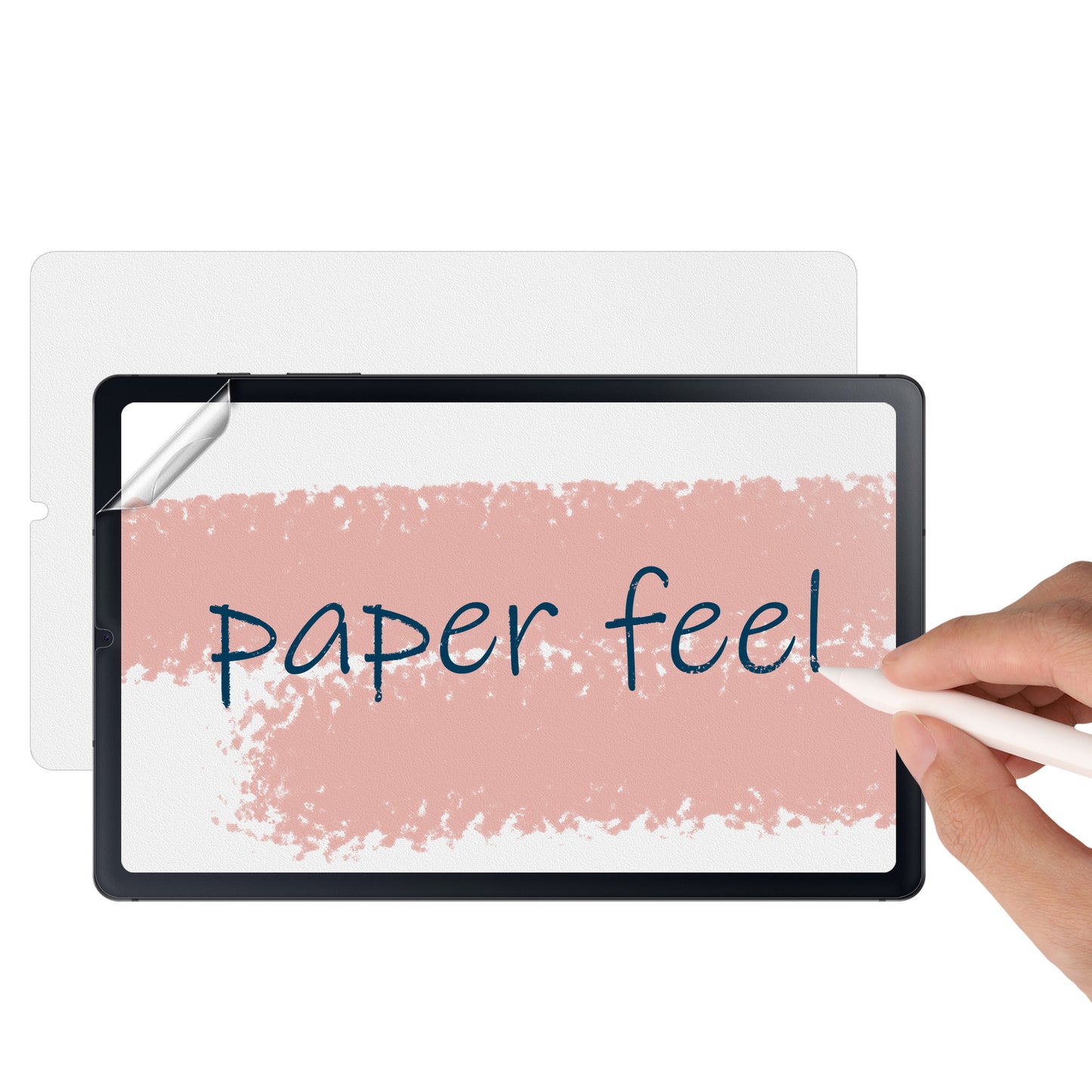 kwmobile 2x Matte Schutzfolie kompatibel mit Samsung Galaxy Tab S6 Lite (2024/2022/2020) Papier Gefühl Folie - Tablet Full Screen Paper Feel Cover - Tablet Displayfolie Papiergefühl Transparent  