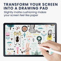 kwmobile Matte Screen Protector compatible with Samsung Galaxy Tab S6 Lite Paper Feel Film Tablet Full Screen Paper Feel Cover Tablet Display Film Paper Feel