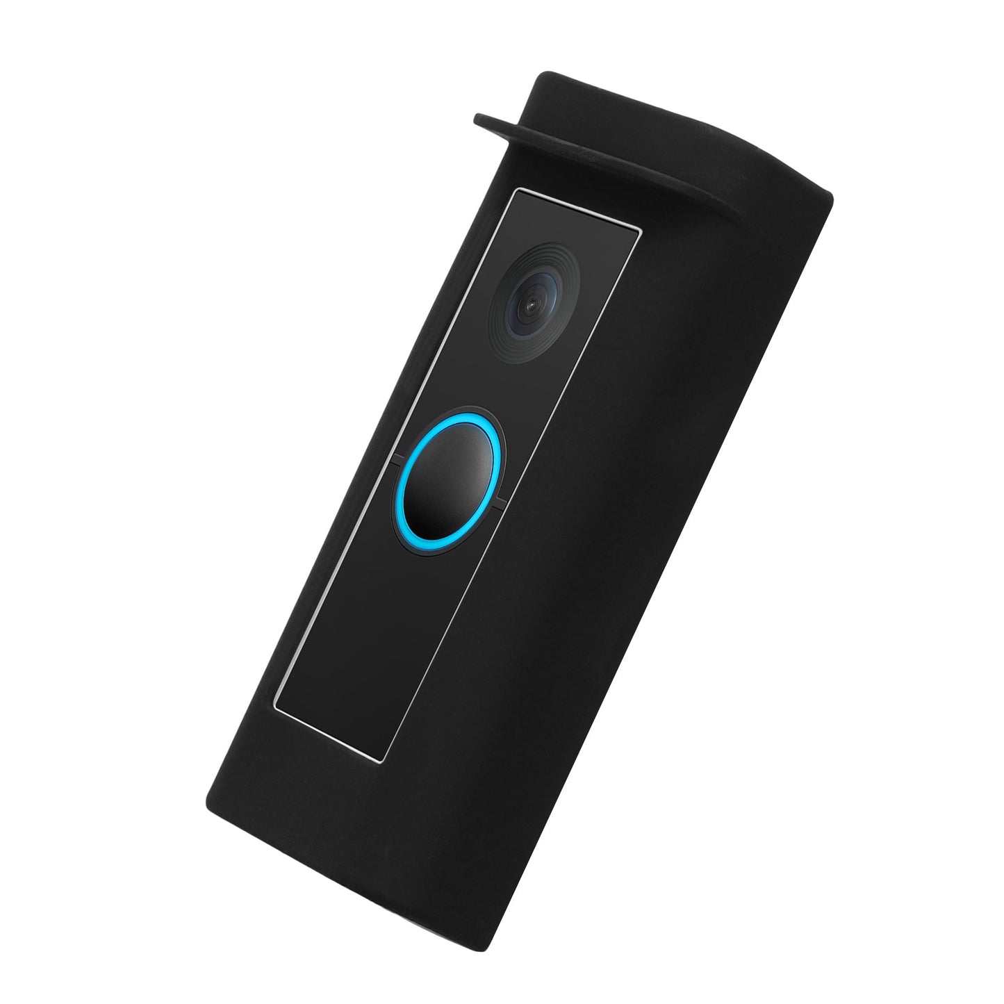 kwmobile Hülle kompatibel mit ring Video Doorbell Pro - Silikon Cover Case Schutzhülle für Video Türklingel Schwarz Schwarz  