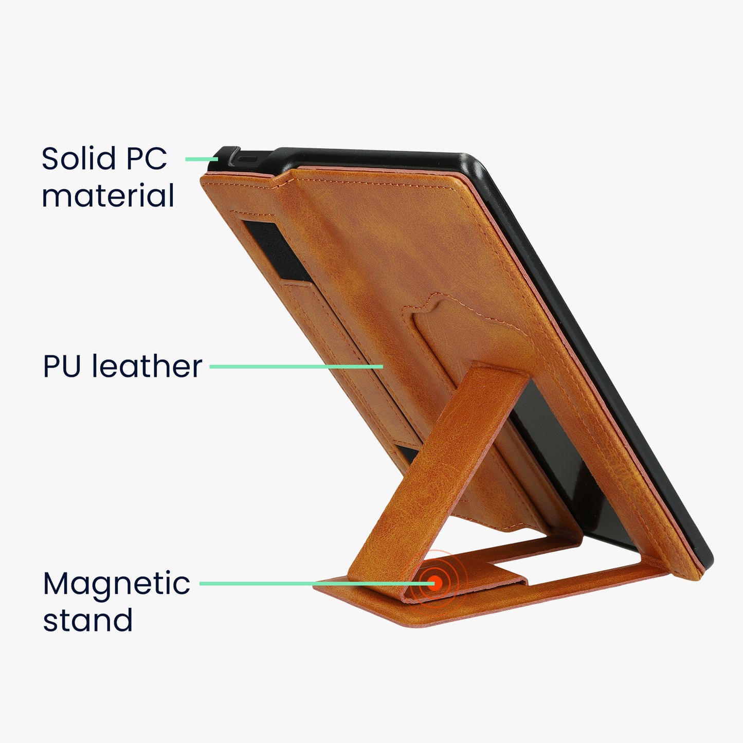 kwmobile Case Compatible with Amazon Kindle Oasis 10th Gen with Stand and Hand Strap