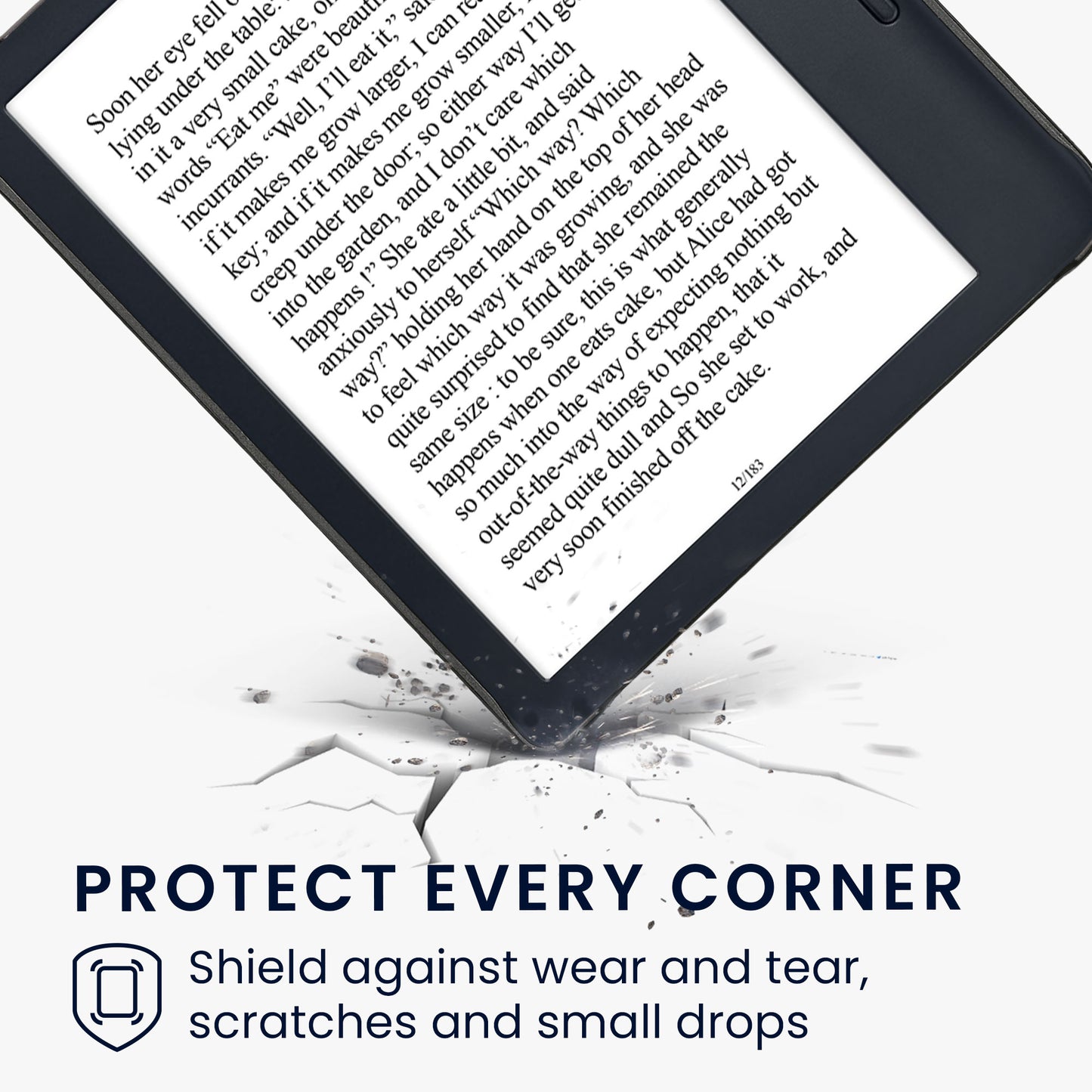 kwmobile Case Compatible with Kobo Libra 2 Cover with Elastic Hand Strap