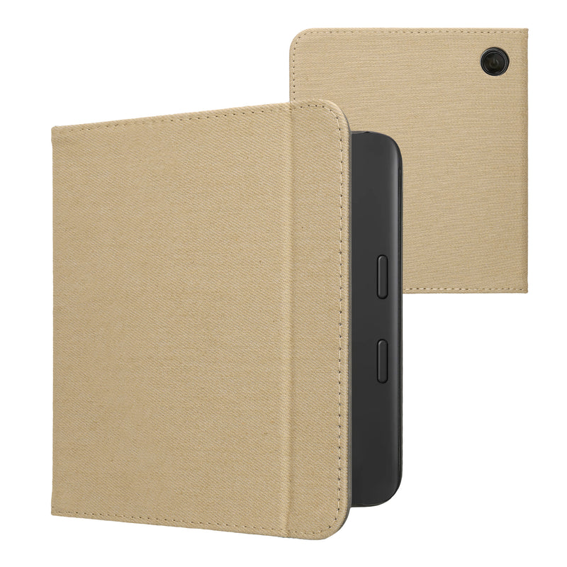 kwmobile Klapphülle kompatibel mit Tolino Vision 6 - Schutzhülle e-Reader - Hülle eReader - Beige Beige  
