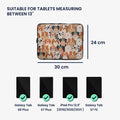 kwmobile Tablet Case Compatible with 13" Tablet Universal Bag Cover Case Protective Sleeve Many Dogs
