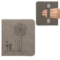 kwmobile Flip Case compatible with Kobo Libra Colour / Tolino Vision Color - Faux Leather eReader Cover - with Hand Strap