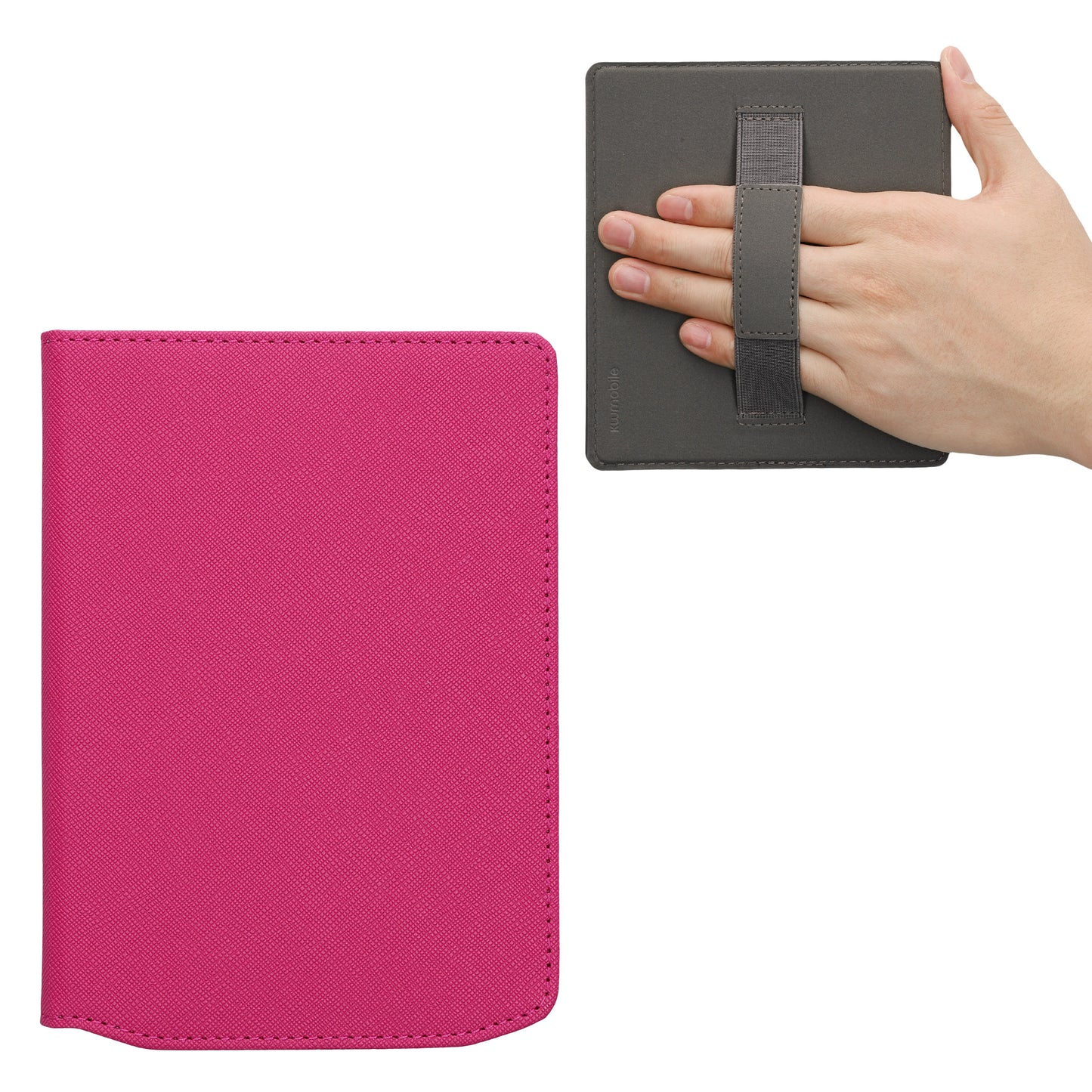 Flip case for eReader with hand strap