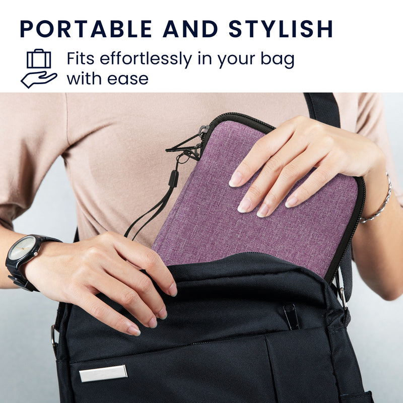 kwmobile Fabric Sleeve compatible with 6" eReader Case - for e-Reader with Zipper