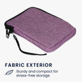 kwmobile Fabric Sleeve compatible with 6" eReader Case - for e-Reader with Zipper