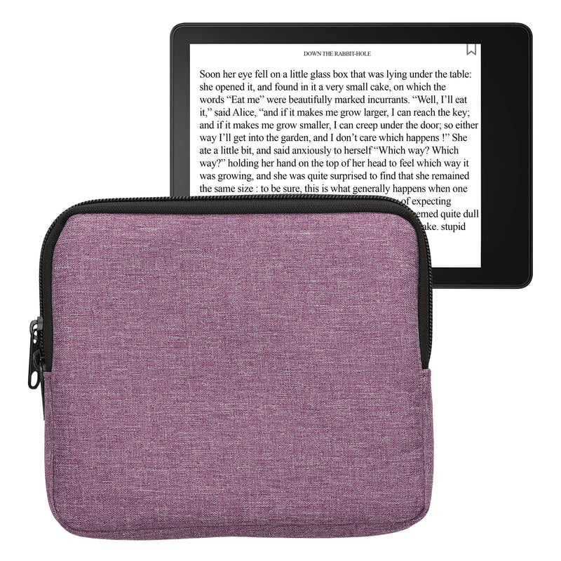 kwmobile Fabric Case Compatible with 6.8-7" eReader Cover for e-Readers with Zipper
