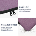 kwmobile Fabric Case Compatible with 6.8-7" eReader Cover for e-Readers with Zipper