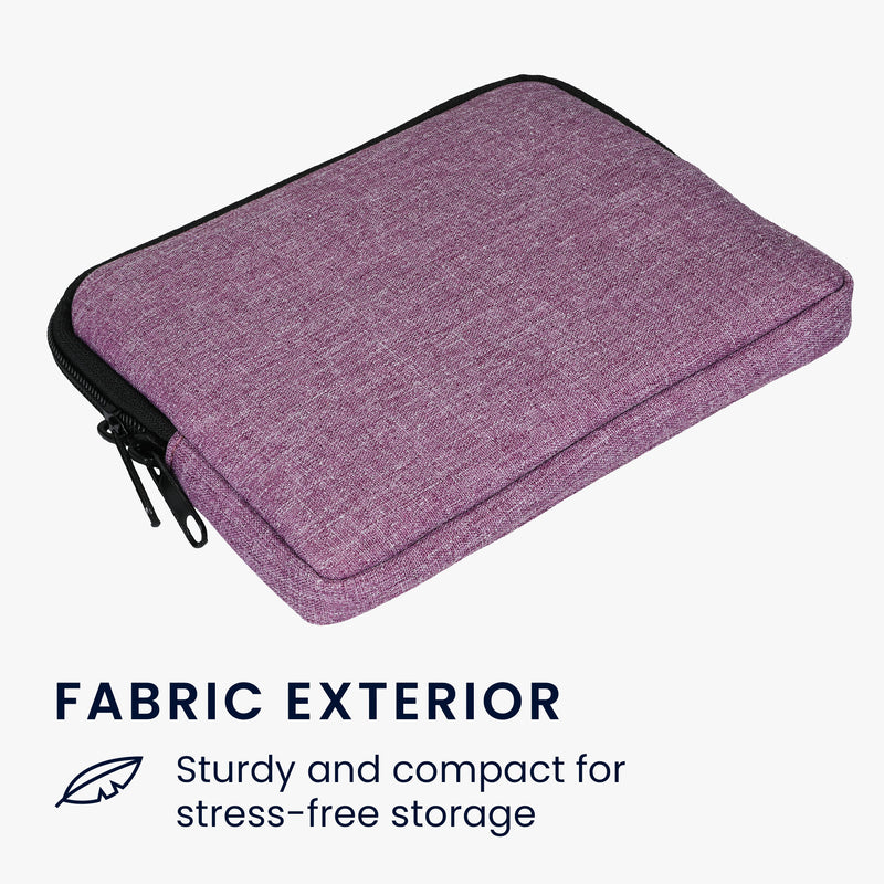 kwmobile Fabric Case Compatible with 6.8-7" eReader Cover for e-Readers with Zipper
