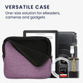 kwmobile Fabric Case Compatible with 6.8-7" eReader Cover for e-Readers with Zipper