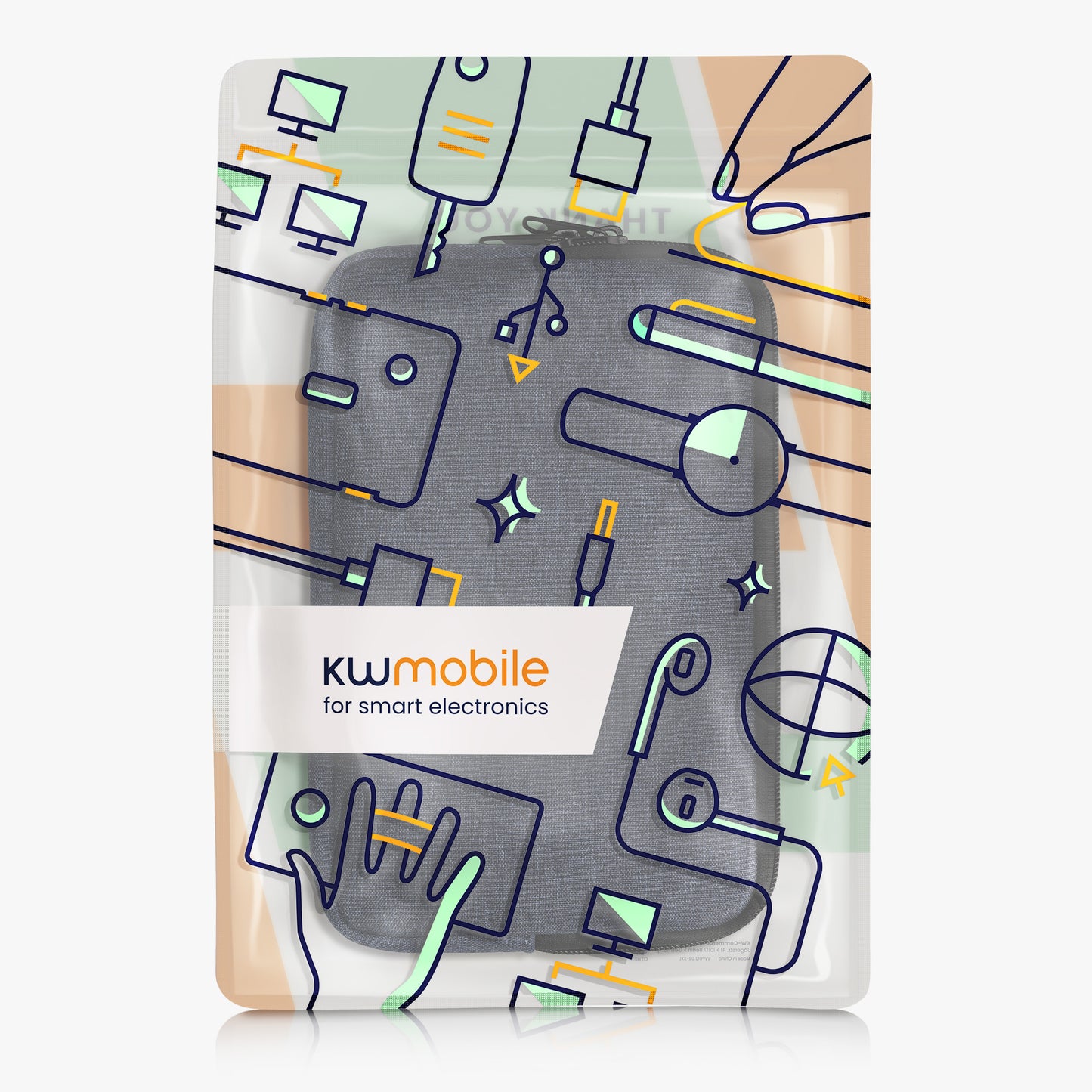kwmobile Protective Case Compatible with 8"-8.4" Tablet Sleeve with Zipper
