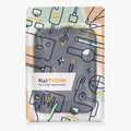 kwmobile Fabric Sleeve compatible with 9.7"-11" Tablet Case - Fabric Pouch for Tablet with Zipper